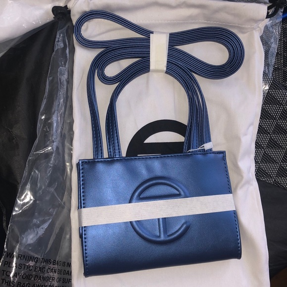 Telfar Handbags - Small Cobalt Telfar Bag